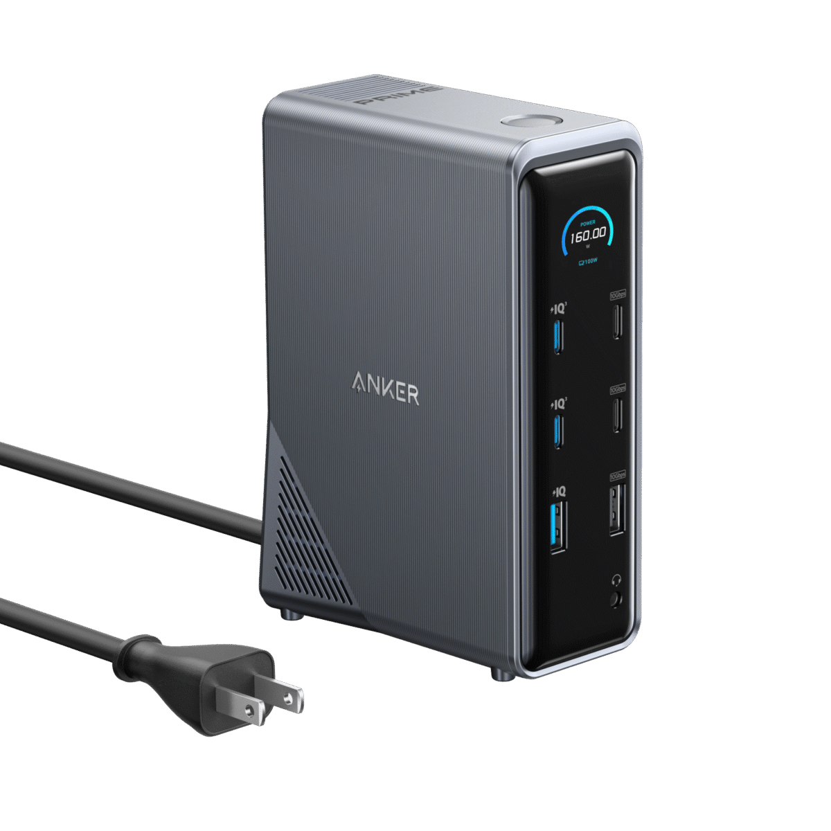 Trạm Sạc Đa Năng 14-in-1 ANKER Prime A83B6 160W (Dual-Display, 1*RJ-45 1Gbps, 2*USB-C 10Gbps, 2*USB-C 100W Max, 1*USB-A 10Gbps, 1*USB-A 12W Max, 1*3.5mm, 3*USB-A 480Mbps, 2*HDMI2.0 4K@60Hz, 1*USB-C Upstream Port) - Ảnh 1