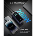 Pin Dự Phòng ANKER GaN Prime A1336 20000mAh 200W (Smart LED Display, MultiProtect System, ActiveShield™ 2.0, 2C+1A) - Ảnh 4