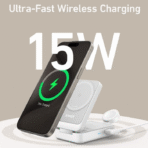 Đế Sạc Không Dây Từ Tính 3-in-1 Qi2 ANKER MagGo B2557 15W (MFi certified, Wireless PowerIQ™, Kèm củ sạc 40W và cáp sạc C to C) - Ảnh 4