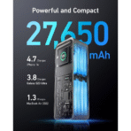 Pin Dự Phòng 2C+1A ANKER Prime A1340 27650mAh 250W (Smart LED Display, MultiProtect System, ActiveShield™ 2.0, Support App) - Ảnh 4