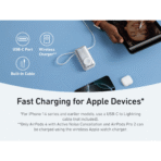 Pin Dự Phòng Kiêm Sạc Không Dây Cho Apple Watch ANKER Nano A1657 10000mAh 35W (With Type-C Built-in Cable, Smart Digital Display, MultiProtect ActiveShield, Wireless PowerIQ) - Ảnh 4