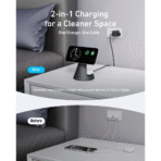 Đế Sạc Đứng Không Dây Từ Tính 2-in-1 Qi2 ANKER MagGo A25M7 15W (Xoay Ngang 360° & Dọc 50°-70°, Sạc Không Dây Chuẩn Qi2, ActiveShield™ 2.0) - Ảnh 5