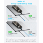Cáp Sạc Nhanh C to 2C 2-in-1 ANKER A8895 140W (1.2m, 480Mbps, Nylon Braided Cable) - Ảnh 5