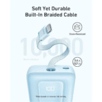 Pin Dự Phòng Kèm Cáp Type-C ANKER Zolo A1688 10000mAh 30W (USB + Type-C Port, Digital Display) - Ảnh 6