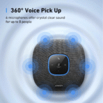 Loa Bluetooth ANKER A3302 (6700mAh, 24H, Automatic Voice Enhancement, 360° Voice Pick Up, Double Talk, PowerIQ Technology, DPS) - Ảnh 6