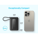 Pin Dự Phòng Từ Tính Kiêm Sạc Không Dây Qi Kèm Cáp Type-C ANKER Zolo A1685 10000mAh 30W (With Stand, Sạc Không Dây 7.5W) - Ảnh 7