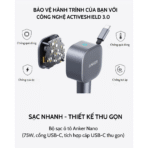 Tẩu Sạc Ô Tô ANKER A2738 75W (With Built-In Retractable Type-C Cable, ActiveShield™ 3.0, 1C) - Ảnh 9
