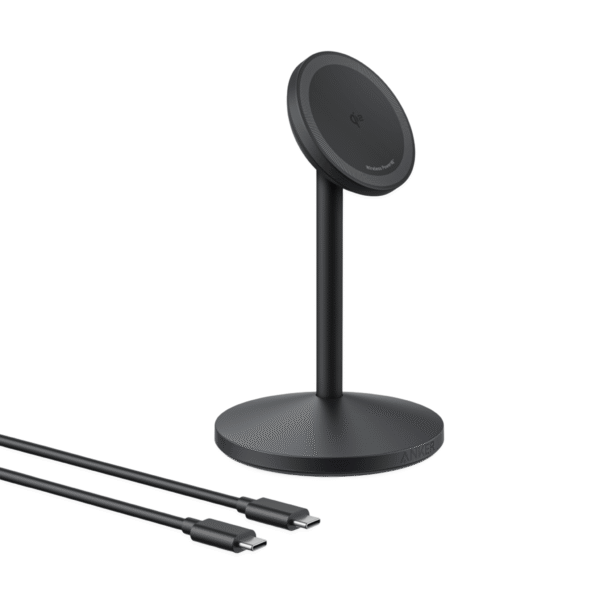 Đế Sạc Đứng Không Dây Từ Tính Qi2 ANKER MagGo A25X1 15W (Xoay Ngang 360° & Dọc 70°, Sạc Không Dây Chuẩn Qi2, MultiProtect™)