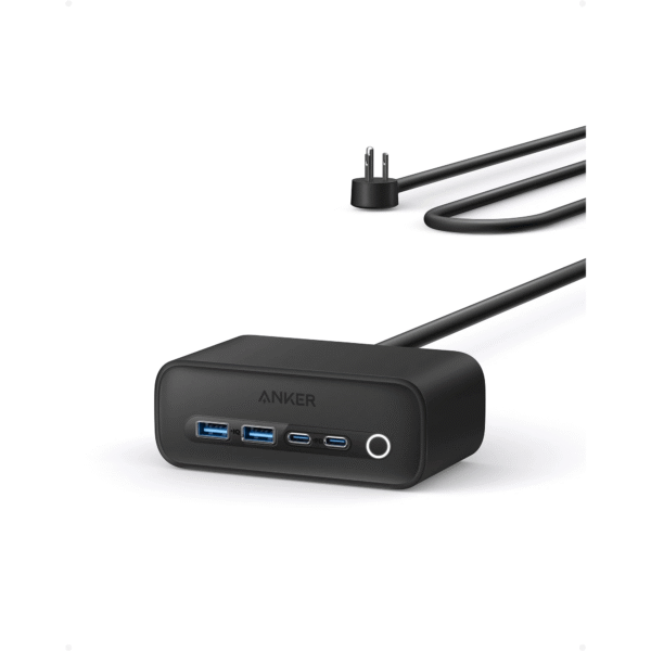 Trạm Sạc Đa Năng 7-in-1 ANKER 525 A91C0 67W (ActiveShield™ 2.0, 3*AC Outlets + 2*USB-A + 2*USB-C)