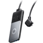 Trạm Sạc Đa Năng ANKER 727 GaNPrime A9126 100W (GaNPrime™, ActiveShield™ 2.0,  1*Wireless charging dock + 2*USB-C + 2*USB-A + 2*AC Outlets)