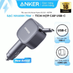 Tẩu Sạc Ô Tô ANKER A2738 75W (With Built-In Retractable Type-C Cable, ActiveShield™ 3.0, 1C) - Ảnh 2