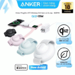 Đế Sạc Không Dây Từ Tính 3-in-1 Qi2 ANKER MagGo UFO B25M8 15W (Foldable Pad, Kèm củ sạc và cáp sạc C to C) - Ảnh 2
