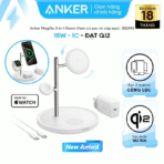 Đế Sạc Không Dây Từ Tính 3-in-1 Qi2 ANKER MagGo B25M3 15W (ActiveShield™, MultiProtect™, Kèm củ sạc và cáp sạc C to C) - Ảnh 2