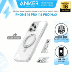 Ốp Lưng Từ Tính Anker MagGo A90H1 for iPhone 16 Pro/Pro Max (With Ring Stand, Magnetic 360°) - Ảnh 2