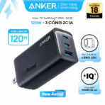 Củ Sạc Nhanh ANKER 737 GaNPrime A2148 120W (PowerIQ™ 4.0, ActiveShield™ 2.0, GaN II, Anker GaNPrime™, 2C+1A) - Ảnh 2