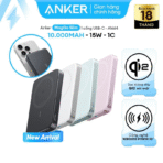 Pin Dự Phòng Từ Tính Kiêm Sạc Không Dây Qi2 1C ANKER Maggo A1664 10000mAh 30W (Sạc Không Dây Chuẩn Qi2 15W, ActiveShield™ 2.0, Wireless PowerIQ) - Ảnh 2