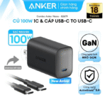 Củ Sạc Nhanh ANKER Nano GaN B2679 100W (ActiveShield™ 2.0, Kèm Cáp C to C 1.8m, 1C) - Ảnh 2