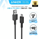 Cáp Sạc Nhanh USB to Type-C ANKER 322 A81H5 15W (480Mbps, Nylon Braided Cable) - Ảnh 2