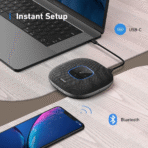 Loa Bluetooth ANKER A3302 (6700mAh, 24H, Automatic Voice Enhancement, 360° Voice Pick Up, Double Talk, PowerIQ Technology, DPS) - Ảnh 3