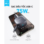 Tẩu Sạc Ô Tô ANKER A2738 75W (With Built-In Retractable Type-C Cable, ActiveShield™ 3.0, 1C) - Ảnh 3