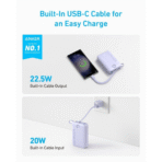 Pin Dự Phòng ANKER Prime A1647 20000mAh 22.5W (Digital Display, ActiveShield™ 2.0, With Built-In USB-C cable, C+A) - Ảnh 3