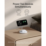 Đế Sạc Đứng Không Dây Từ Tính 2-in-1 Qi2 ANKER MagGo A2544 15W (Xoay Ngang 360° & Dọc 45°, Sạc Không Dây Chuẩn Qi2, Dual LED Charging Indicators) - Ảnh 3