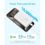 Pin Dự Phòng Không Dây Qi ANKER Zolo A1684 10000mAh 30W (Sạc Không Dây 15W) - Ảnh 3