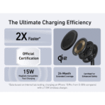 Đế Sạc Đứng Không Dây Từ Tính Qi2 ANKER MagGo A25X1 15W (Xoay Ngang 360° & Dọc 70°, Sạc Không Dây Chuẩn Qi2, MultiProtect™) - Ảnh 3