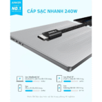 Cáp Sạc Nhanh C to C ANKER Zolo A8060 240W (1m, 480Mbps, Nylon Braided) - Ảnh 3