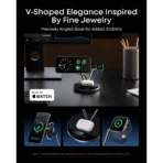 Đế Sạc Đứng Không Dây ANKER Prime A25X7 25W (3-in-1, Aerospace-Grade TEC Active Cooling, Live Charging Display) - Ảnh 2