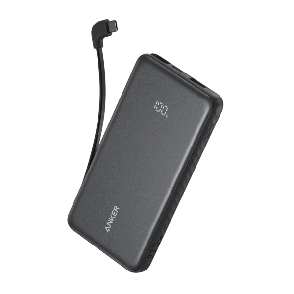 Pin Dự Phòng ANKER Zolo A110E 20000mAh 22.5W (1*Type-C + 1*USB-A Port + Type-C Built-in Cable, Digital Display)
