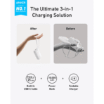 Pin Dự Phòng Kiêm Củ Sạc ANKER A1637 10000mAh 30W (With 25cm Built-In USB-C, Digital Display) - Ảnh 3