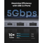 HUB Chuyển Đổi Đa Năng 7-in-1 ANKER A83D2 (Type-C to 1*HDMI4K@60Hz + 1*Type-C Data 10Gbps + 2*USB-A3.0 5Gbps + 1*Type-C PD100W + 1*SD/TF) - Ảnh 4