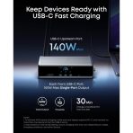Trạm Sạc Để Bàn Đa Năng 14-in-1 ANKER Prime A83B3 (Triple Display with DisplayLink, 140W Max, Smart Display, Triple 4K@60Hz, Cooling Fan, for macOS and Windows) - Ảnh 5