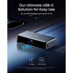 Trạm Sạc Để Bàn Đa Năng 14-in-1 ANKER Prime A83B3 (Triple Display with DisplayLink, 140W Max, Smart Display, Triple 4K@60Hz, Cooling Fan, for macOS and Windows) - Ảnh 8