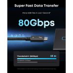 Cáp Sạc Nhanh C to C ANKER Prime A84N1 240W (80 Gbps, Thunderbolt 5, 8K@60Hz, 0.5m/1m) - Ảnh 5