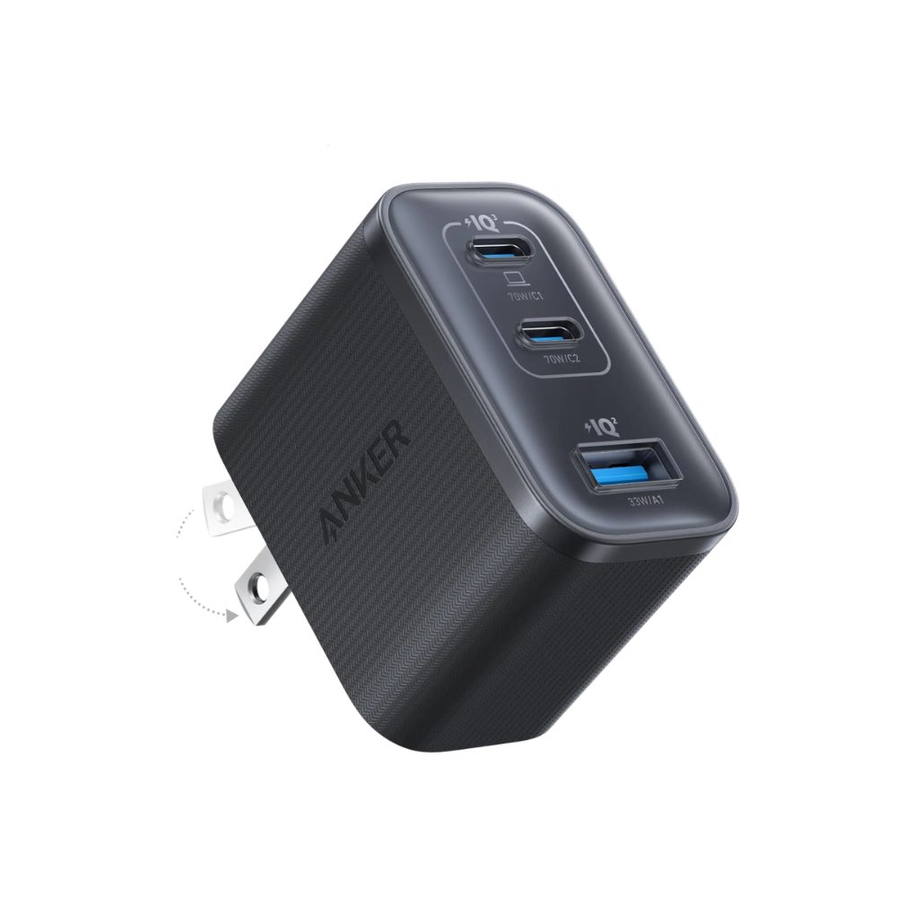 2 Củ Sạc Nhanh ANKER A121A 70W (2*Type-C + 1*USB-A Port, ActiveShield™ 4.0) - Ảnh 1