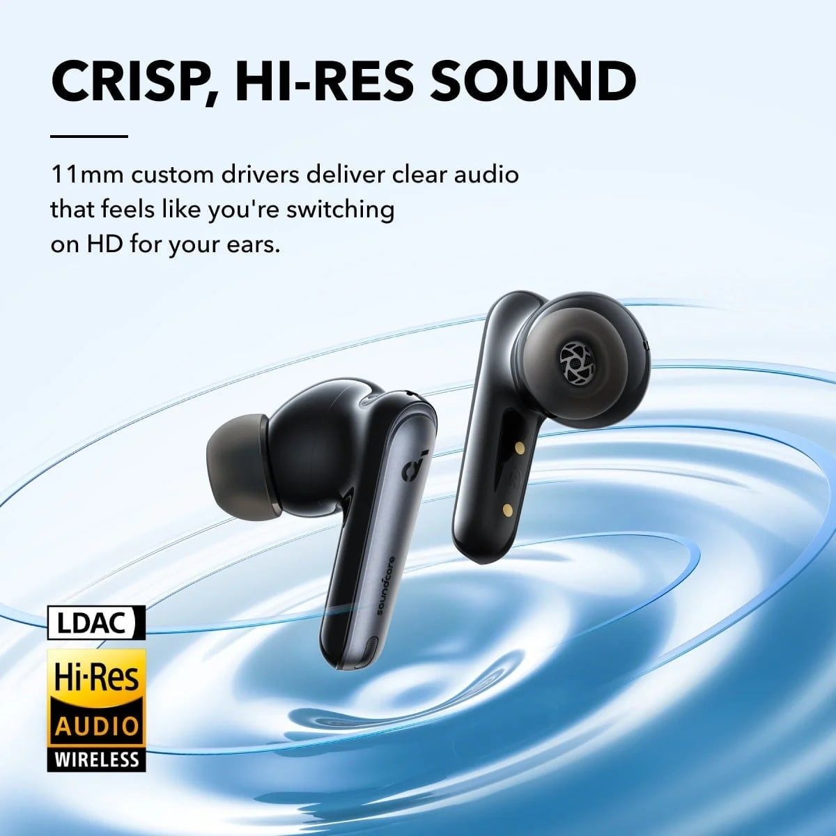 Tai Nghe Không Dây TWS SOUNDCORE Liberty 4 NC (Bluetooth v5.3, 10H, AI 6 Mic, Hi-Res Audio, Adaptive ANC 2.0, BassUp™, IPX4, Support App, Google Fast Pair) - Ảnh 5
