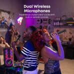 Loa Karaoke Di Động SOUNDCORE Rave 3S 200W (Bluetooth v5.3, 12H, Customizable Dynamic Light Show, Al Vocal Removal, Guitar / Mic Input, Link 100+ Speakers with Auracast, IPX5, 2 Wireless Microphones, BassUp™, Support App) - Ảnh 5