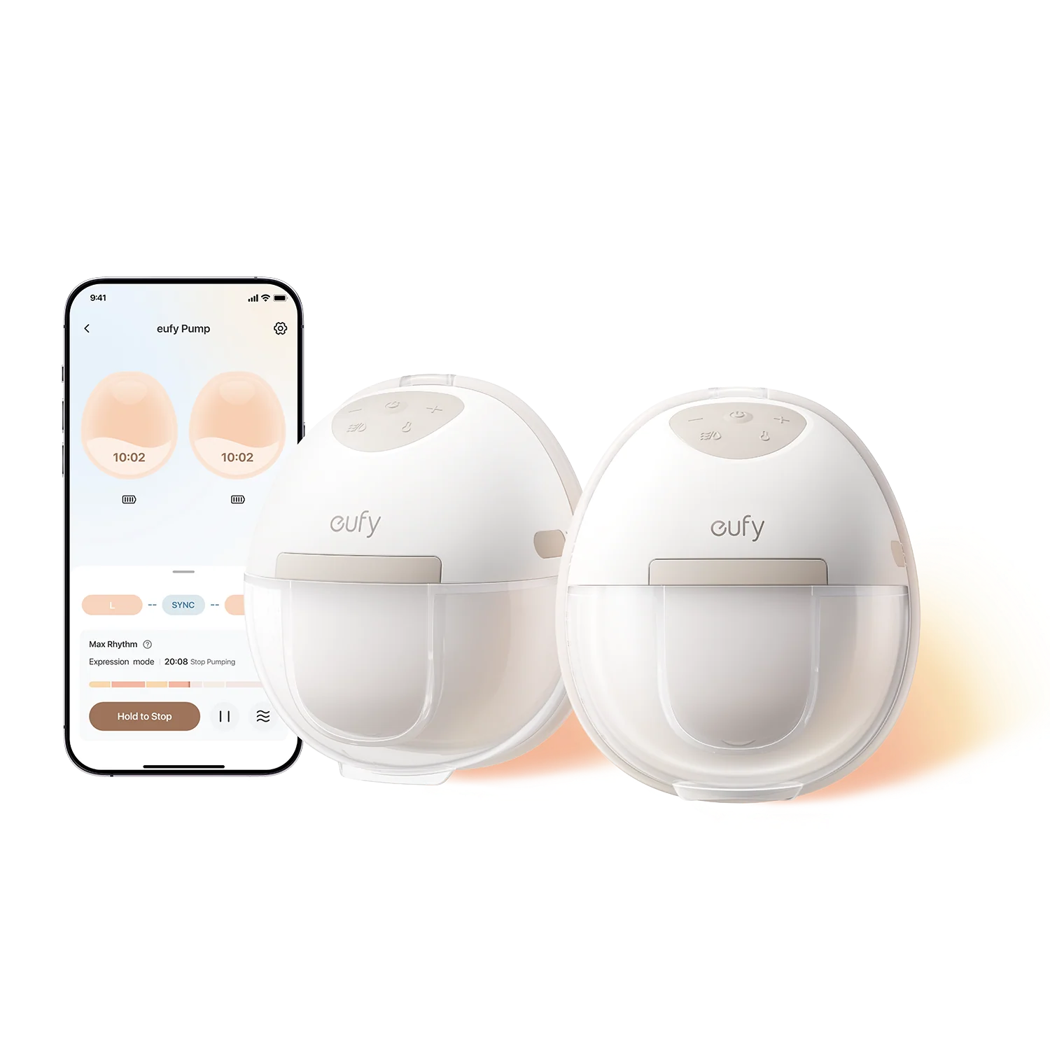 imageye___-_imgi_1_20250417-140255 Máy Hút Sữa Không Dây EUFY E20 (HeatFlow™ heating technology with 3 temperature levels, Support App) - Ảnh 1
