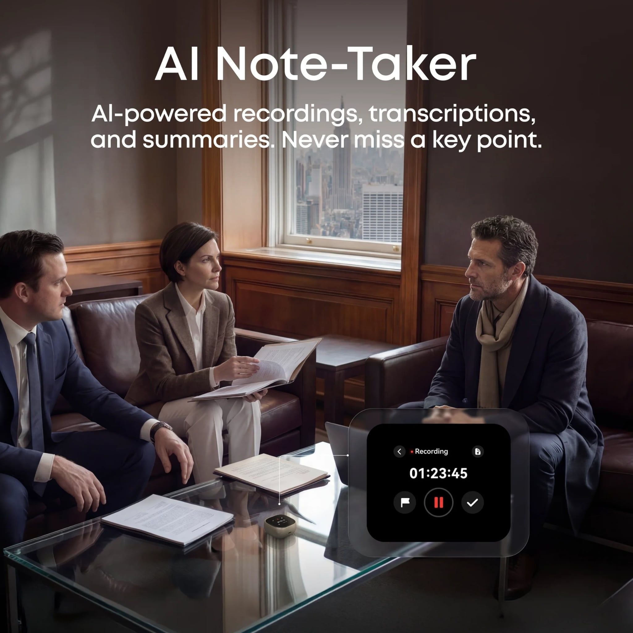 Tai Nghe Không Dây TWS SOUNDCORE Liberty 5 Pro Max (Bluetooth v6.1, 6.5H, with AI Note-Taker Smart Case, Screen Wallpaper, Effortless Screen Control, Hi-Res Audio, ANKER Thus™ Al, Dolby Atmos, IP55, Adaptive ANC 4.0, ACAA, Wireless Charging) - Ảnh 5