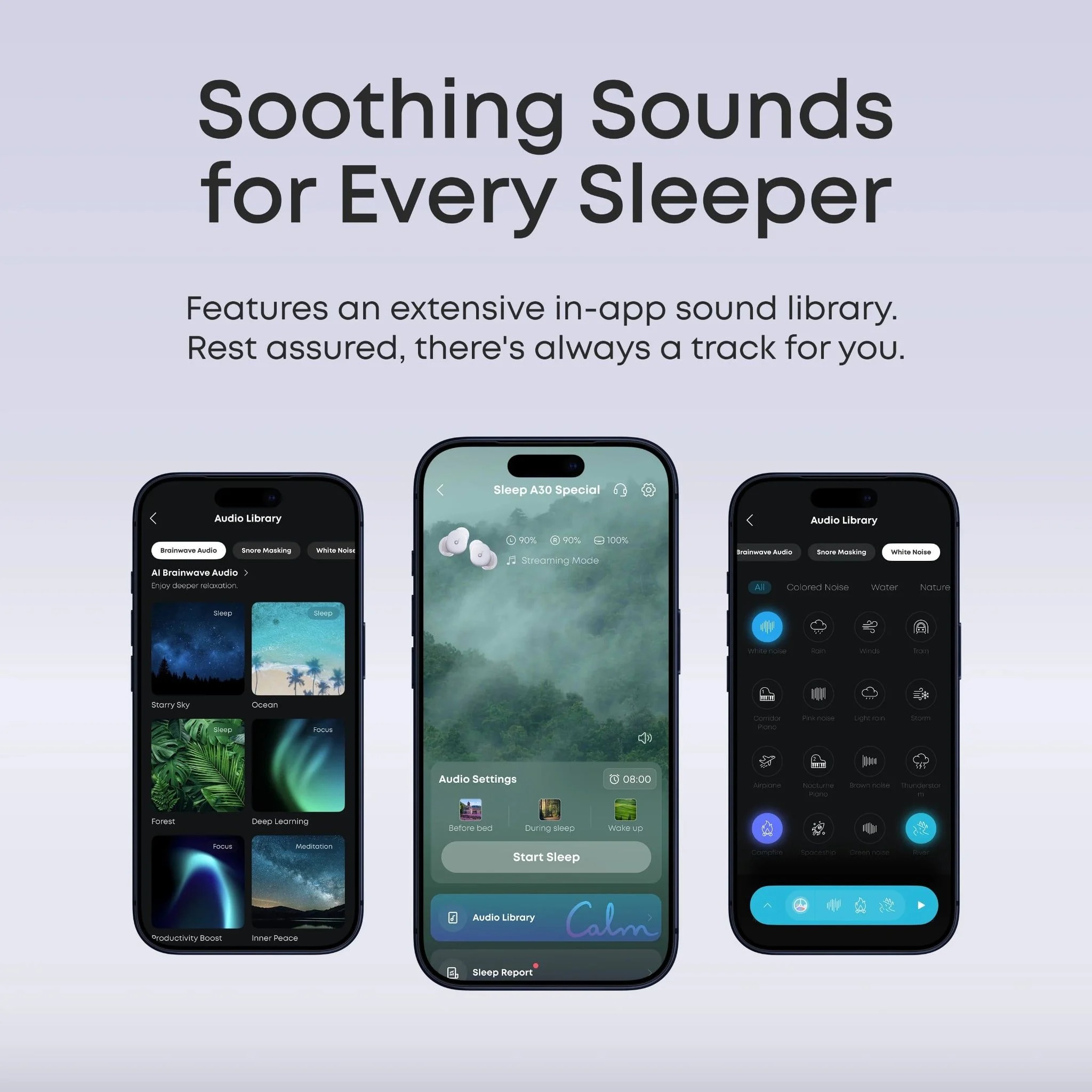 Tai Nghe Bluetooth TWS SOUNDCORE Sleep A30 (Bluetooth v5.4, 9H, IPX4, ANC Engineered for Sleep, Triple Noise Reduction System) - Ảnh 9