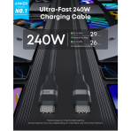 Cáp Sạc Nhanh C to C ANKER A82E2 240W (0.9m, 480Mbps, USB-IF Certified) - Ảnh 2
