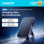 Pin Dự Phòng Không Dây ANKER MagGo 2 Pro 10000mAh 45W (Qi2.2 25W Certified, Built-in Fan, 1*Type-C port, Smart Digital Display, With Stand) - Ảnh 2
